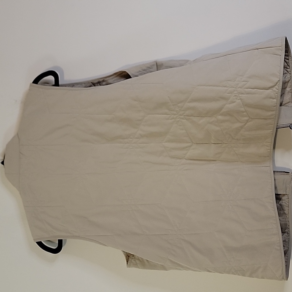 Christopher & Banks Neutral Beige Quilted Vest - Picture 3 of 5